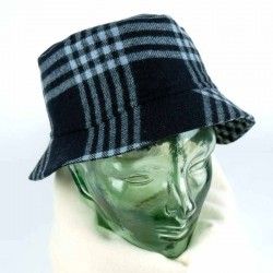 Gorro Azul Cuadros