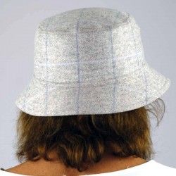 Gorro Cuadros Gris