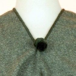 Poncho Kind Grün