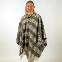 Poncho Kariert