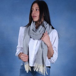 Grey Wide Scarf