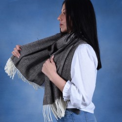 Brown Wide Scarf