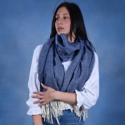 Maxi Schal Klein Blau