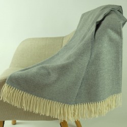 Light Grey Sofa Throw