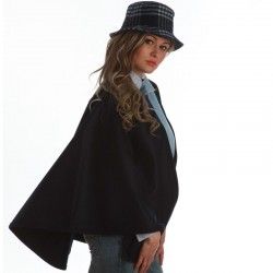 Blaues Kurzes Cape