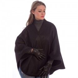 Schwarz Kurzes Cape