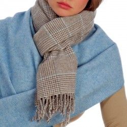 Wollschal Wales Blau